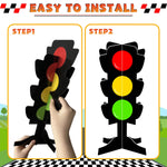 6 Pcs Traffic Light Centerpieces for Racing Cars Party Decorations
