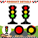 6 Pcs Traffic Light Centerpieces for Racing Cars Party Decorations