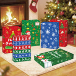 12 Pack Medium Christmas Gift Boxes with Lids