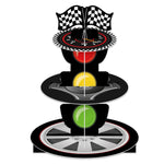 3-Tier Racing Car Theme Cardboard Cupcake Stand（Traffic Light）