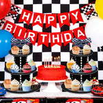 3-Tier Racing Car Theme Cardboard Cupcake Stand（Track）